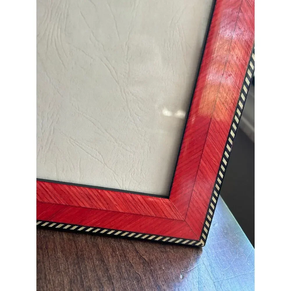 2 Natalini Tabletop Picture / Photo Frame Inlay Wood for 4x6” photo  NEW